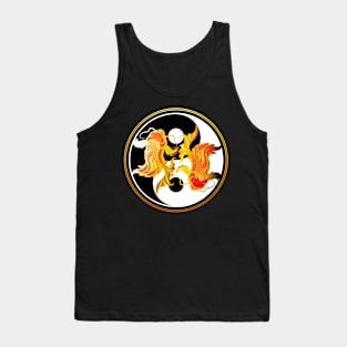 two koi carp fishes in the circle Tank Top